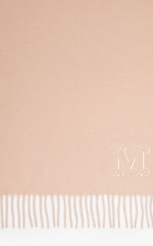 Max Mara Cashmere Stole With Embroidery Schals Rosa | MMR594269