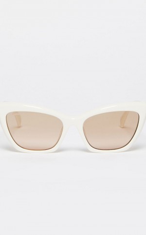 Max Mara Cat-eye Sonnenbrille Weiß | MMR594295