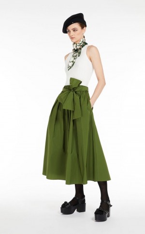 Max Mara Full In Taffeta Röcke Grün | MMR593730