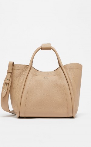 Max Mara Leder Marine Bag Aprikose | MMR594135