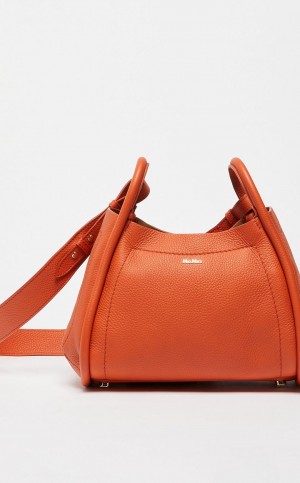 Max Mara Leder Marine Bag Orange | MMR594130