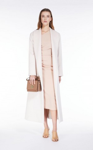 Max Mara Long Cady Kleid Beige | MMR593352