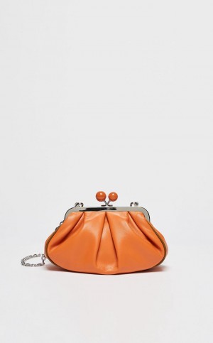 Max Mara Nappa Leder Pasticcino Weekend Bag Orange | MMR594161