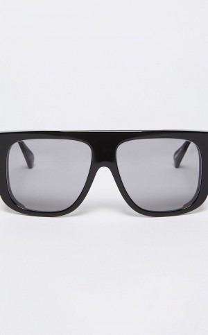 Max Mara Oversized Mask Sonnenbrille Schwarz | MMR594301