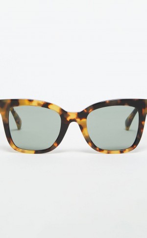 Max Mara Square Sonnenbrille Braun | MMR594293