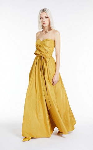 Max Mara Taffeta Bustier Kleid Mango | MMR593358