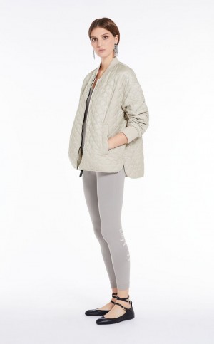 Max Mara Wasser-repellent Canvas Bomber Jacket Padded Hell | MMR593998