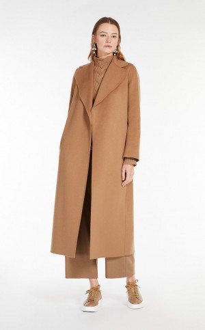 Max Mara Wolle Robe-style Mäntel Braun | MMR593902