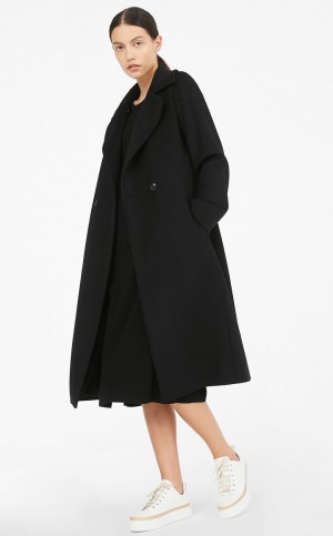 Max Mara Wolle Robe-style Mäntel Schwarz | MMR593910