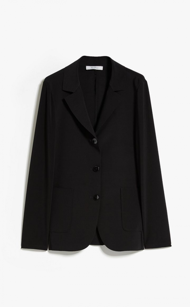 Max Mara Blazer In Stretch Jersey Blazer Schwarz | MMR594094