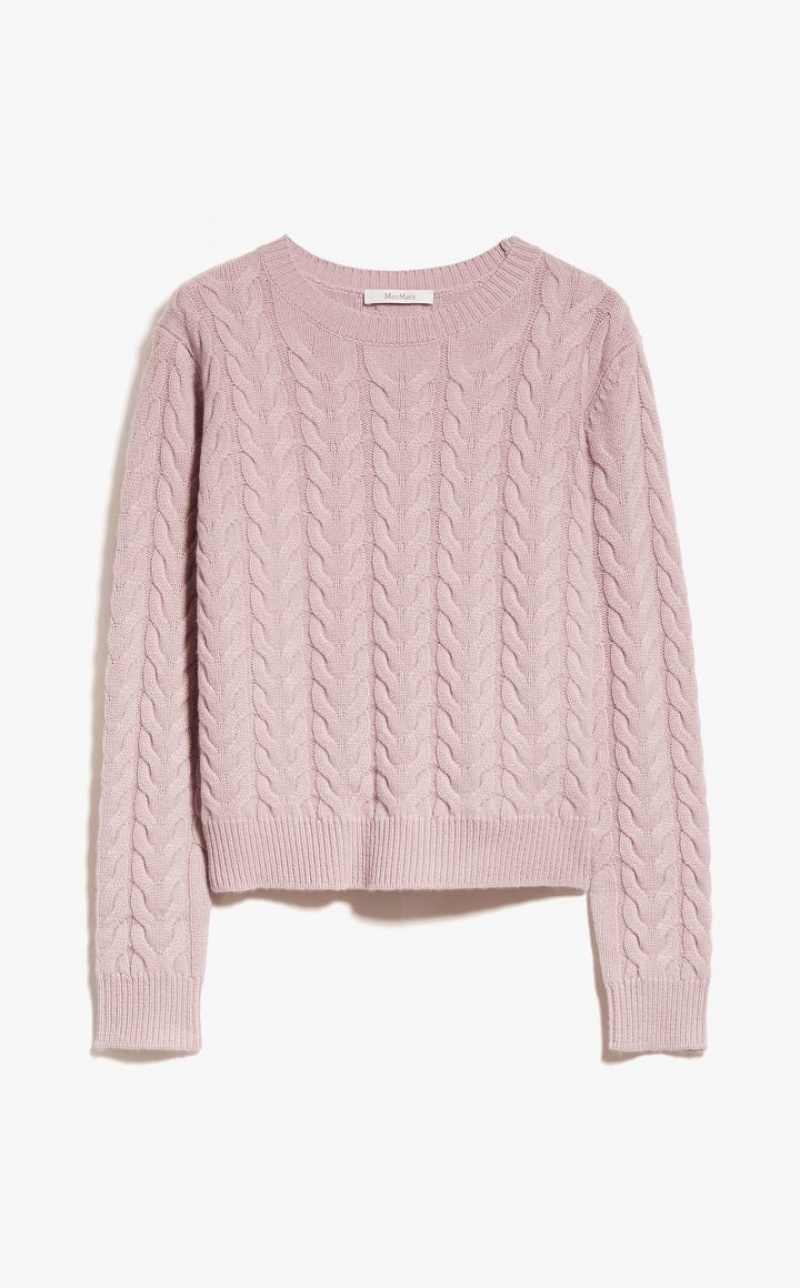 Max Mara Cable Cashmere Strickwaren Lila | MMR593420