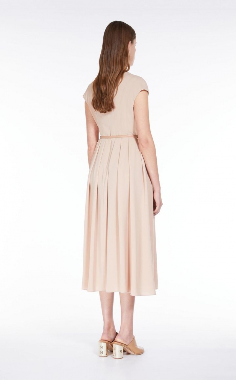 Max Mara Cady Belted Kleid Beige | MMR593342