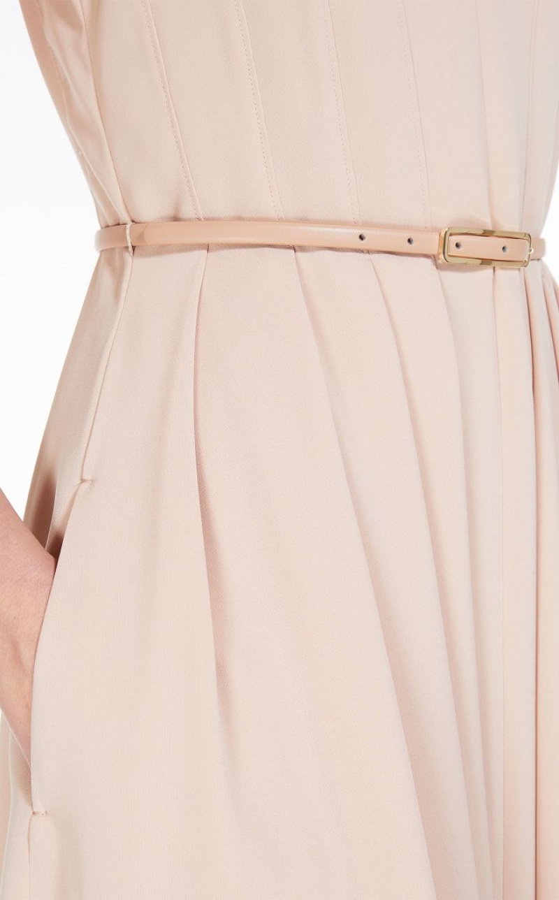 Max Mara Cady Belted Kleid Beige | MMR593342