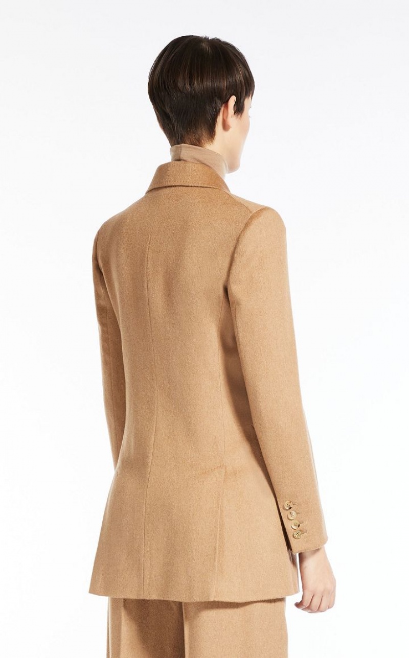 Max Mara Camel Colour Blazer Braun | MMR594082