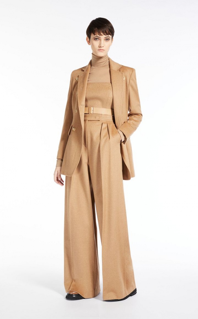 Max Mara Camel Colour Blazer Braun | MMR594082