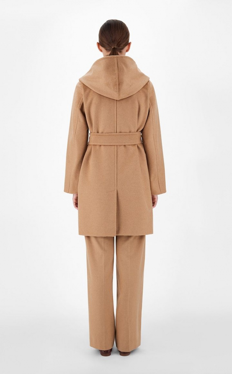 Max Mara Camel Colour Robe Mäntel Braun | MMR593931