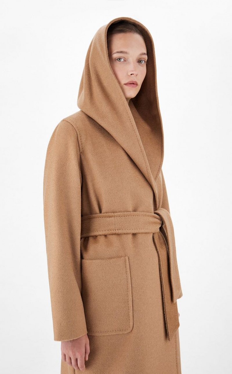 Max Mara Camel Colour Robe Mäntel Braun | MMR593931