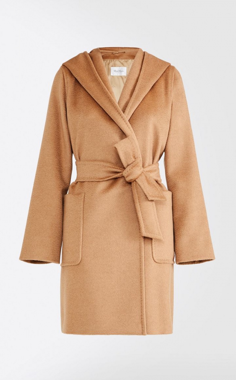 Max Mara Camel Colour Robe Mäntel Braun | MMR593931