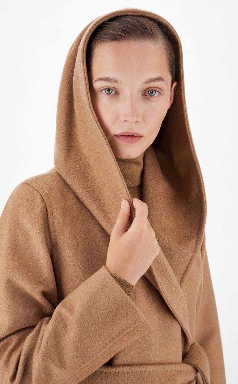 Max Mara Camel Colour Robe Mäntel Braun | MMR593931