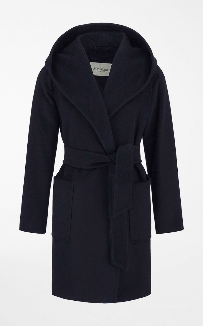 Max Mara Camel Colour Robe Mäntel Navy | MMR593909