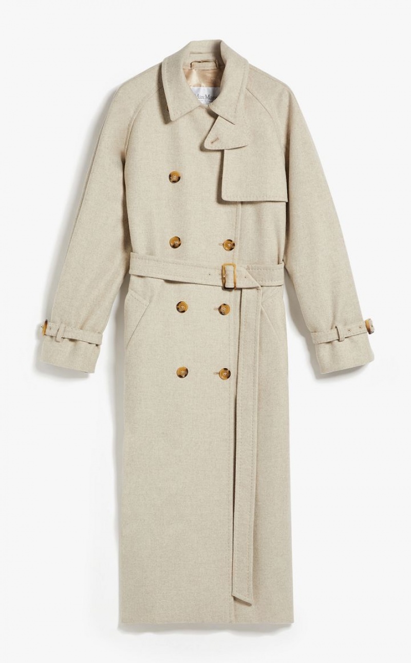 Max Mara Cashmere, Alpaca And Camel Trench Mäntel Braun | MMR593844