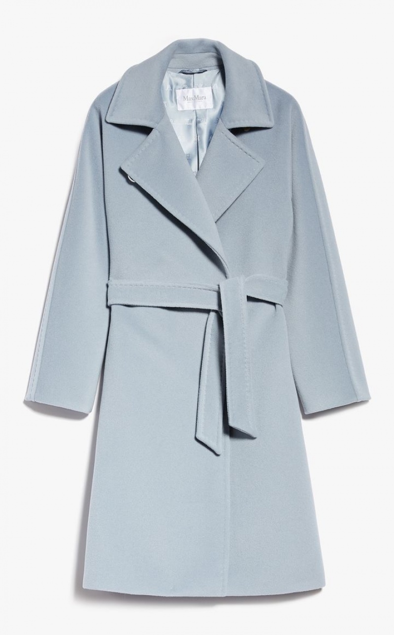 Max Mara Cashmere And Wolle Robe Mäntel Hellblau | MMR593876