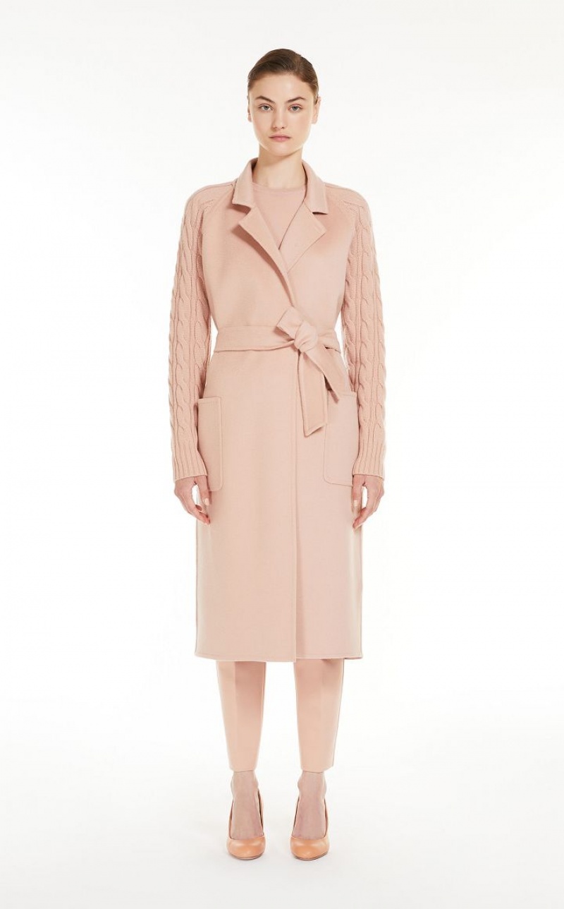 Max Mara Cashmere And Wolle Robe Mäntel Rosa | MMR593901