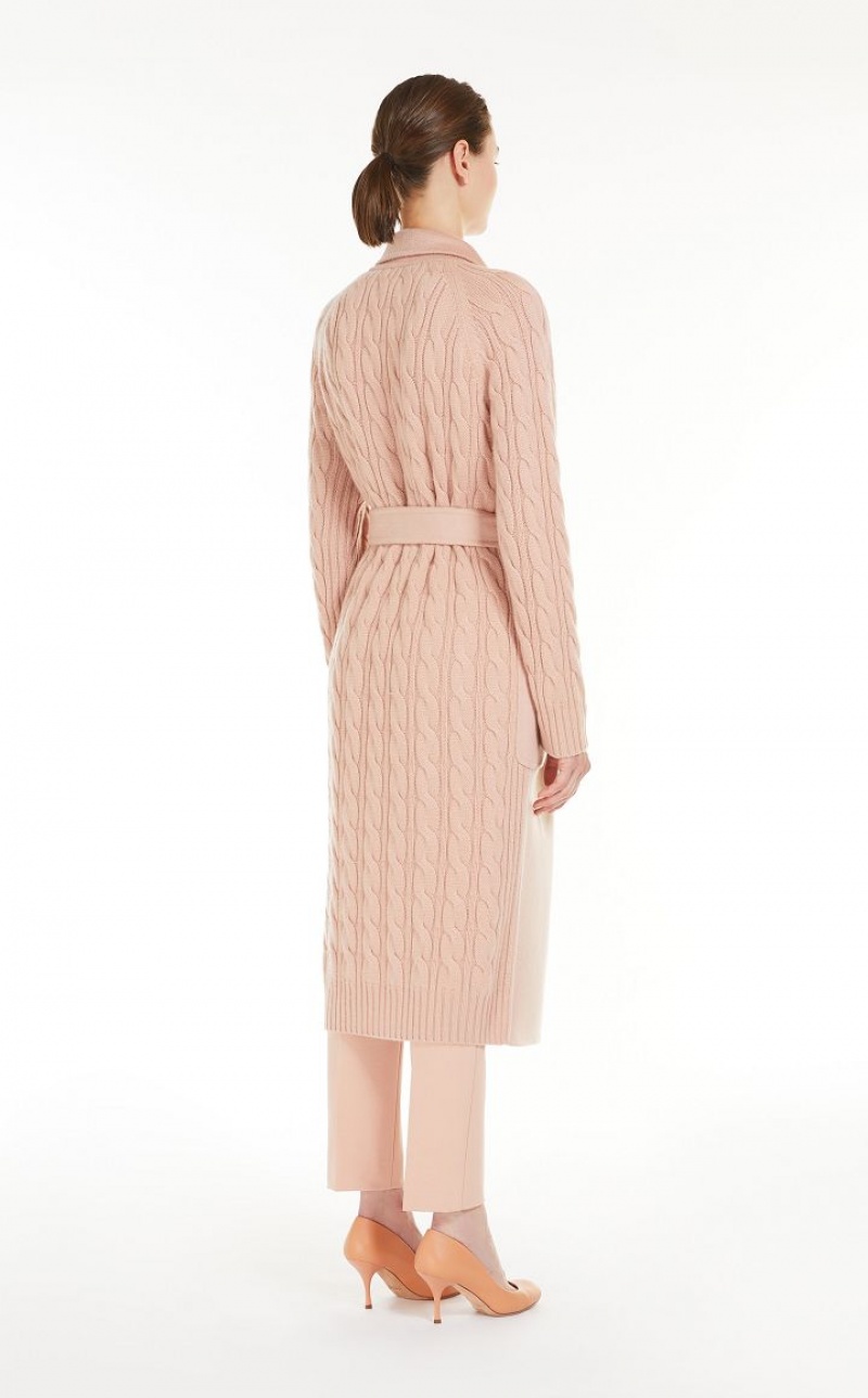 Max Mara Cashmere And Wolle Robe Mäntel Rosa | MMR593901