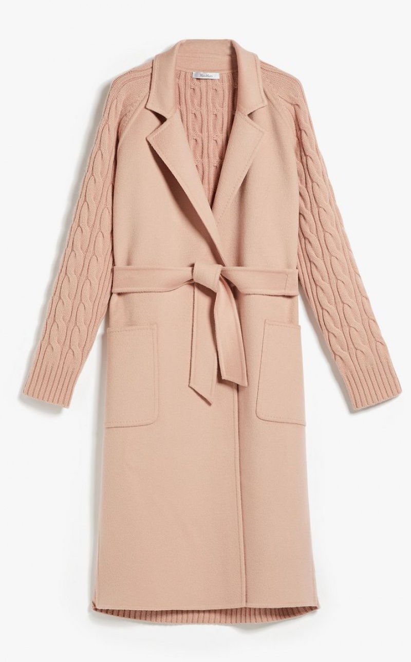 Max Mara Cashmere And Wolle Robe Mäntel Rosa | MMR593901