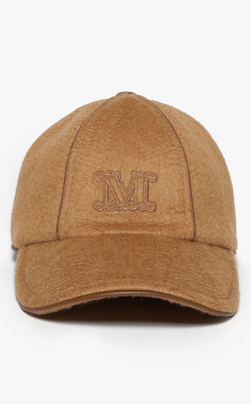 Max Mara Cashmere Baseball Kappen Braun | MMR594318