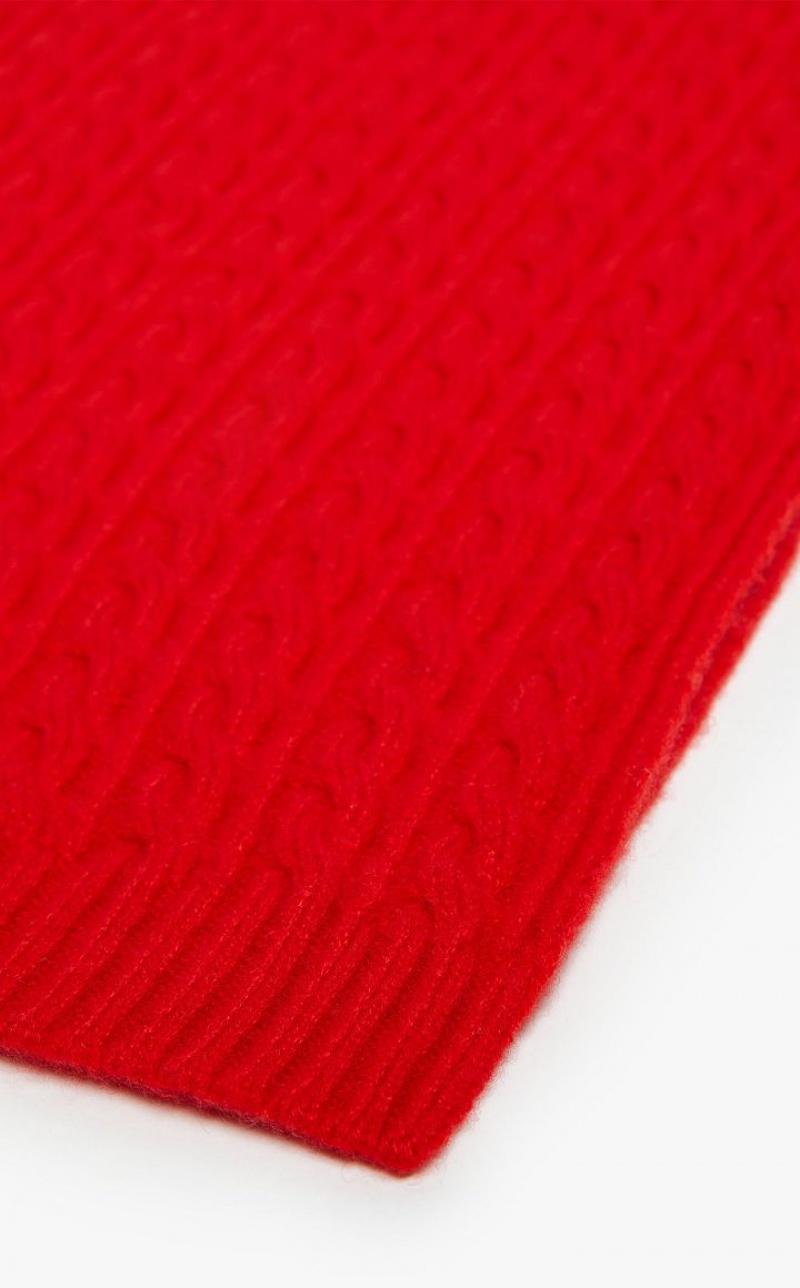 Max Mara Cashmere Scarf Schals Rot | MMR594260