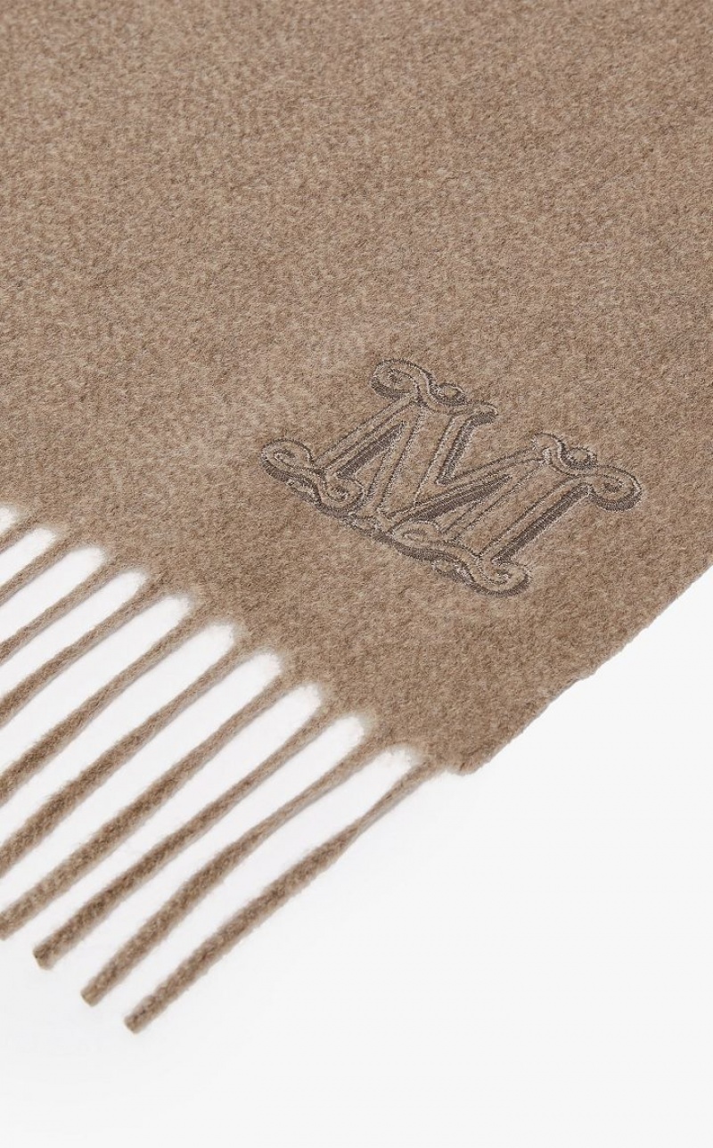 Max Mara Cashmere Stole With Embroidery Schals Braun | MMR594268