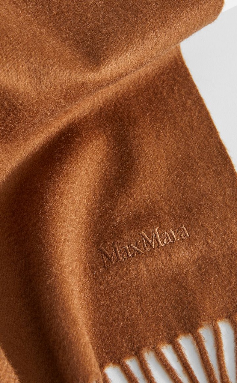 Max Mara Cashmere Stole With Embroidery Schals Braun | MMR594273