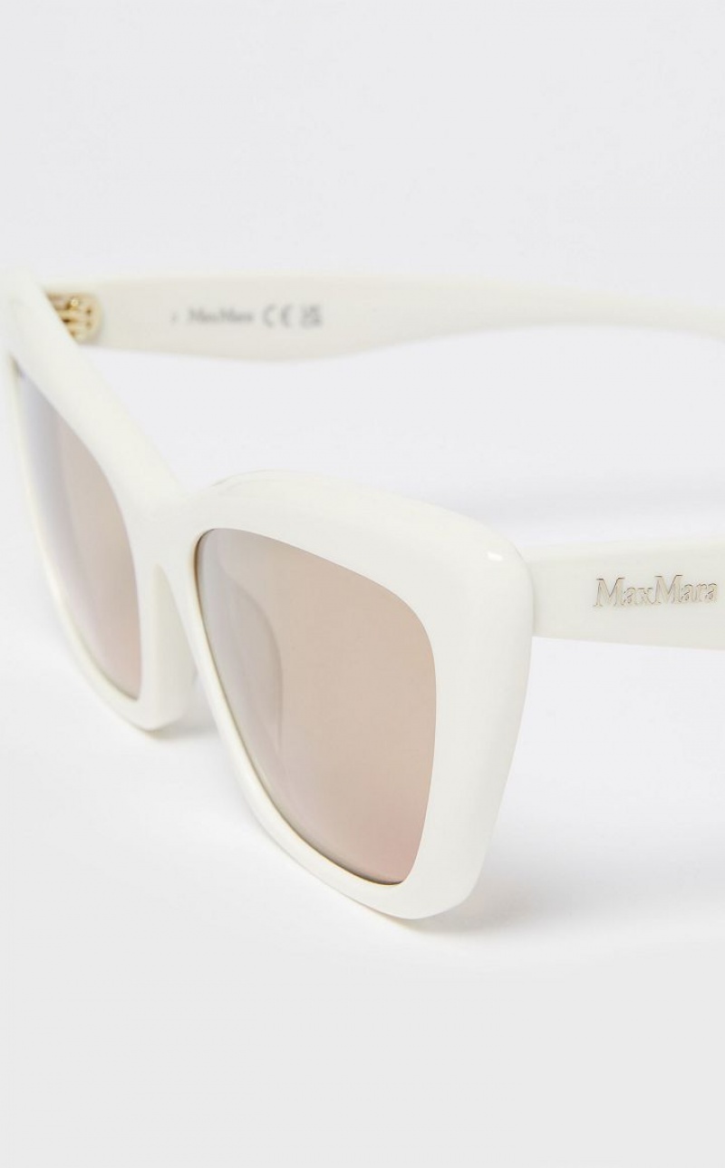 Max Mara Cat-eye Sonnenbrille Weiß | MMR594295