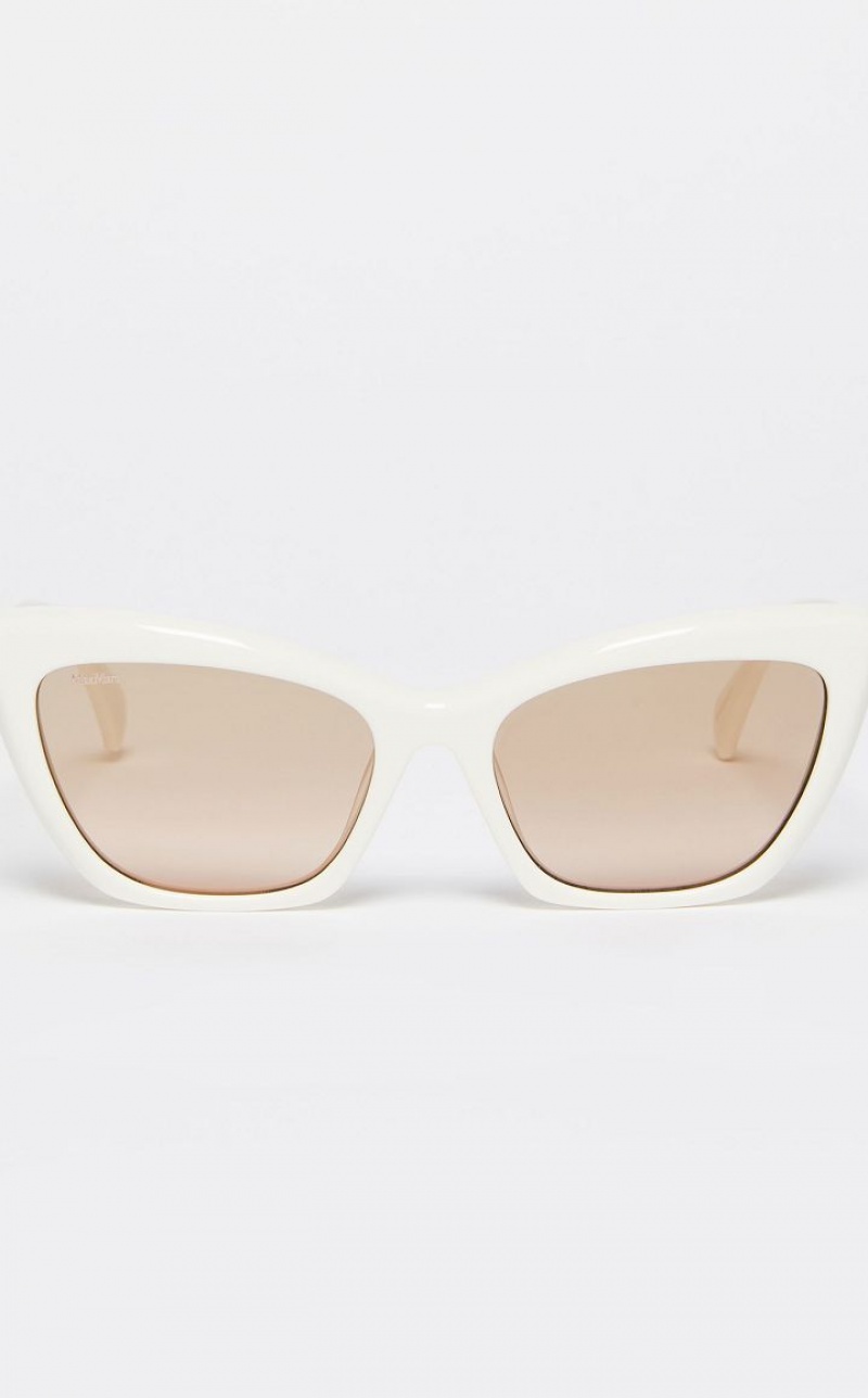 Max Mara Cat-eye Sonnenbrille Weiß | MMR594295