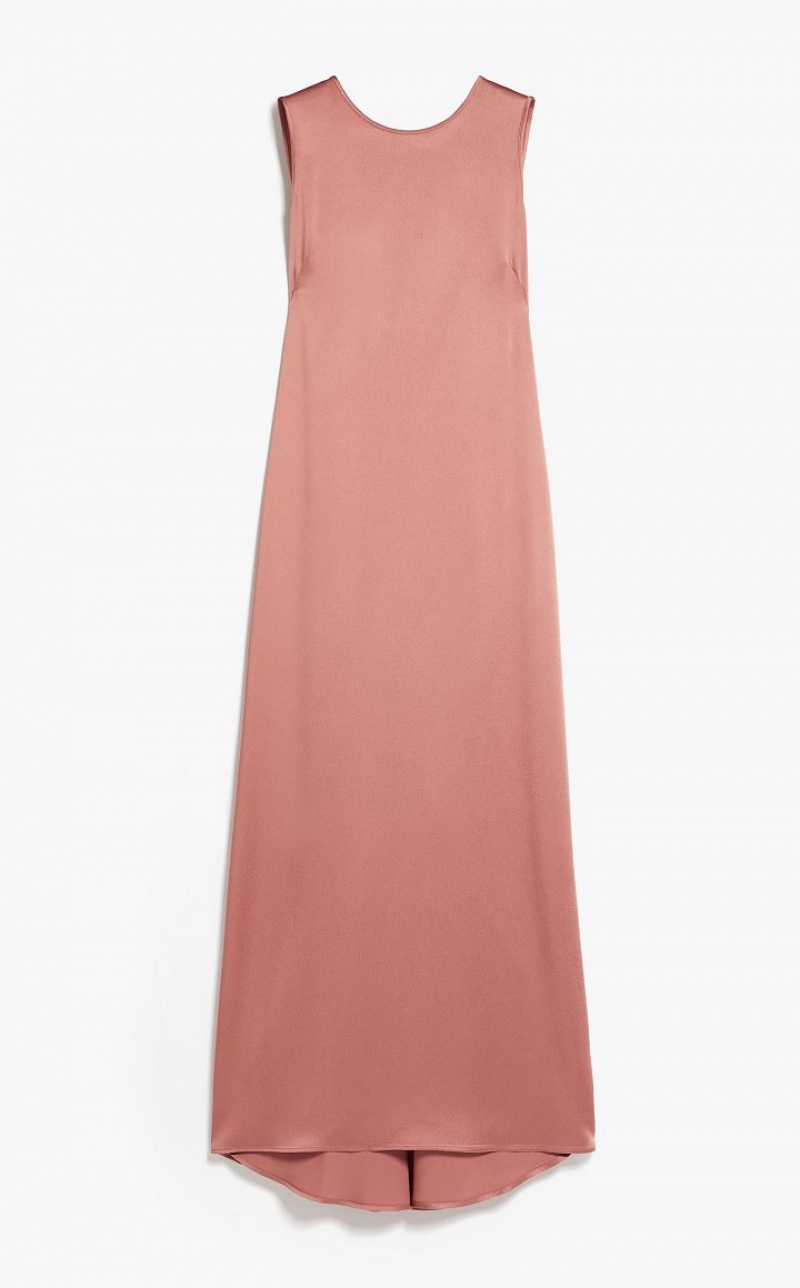 Max Mara Crepe Envers Satin Kleid Rosa | MMR593337