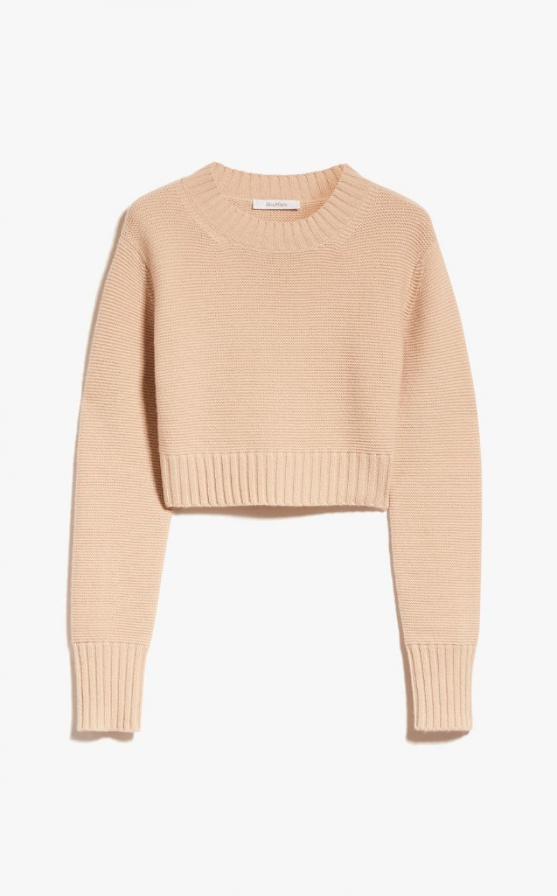 Max Mara Cropped, Cashmere Strickwaren Rosa | MMR593444