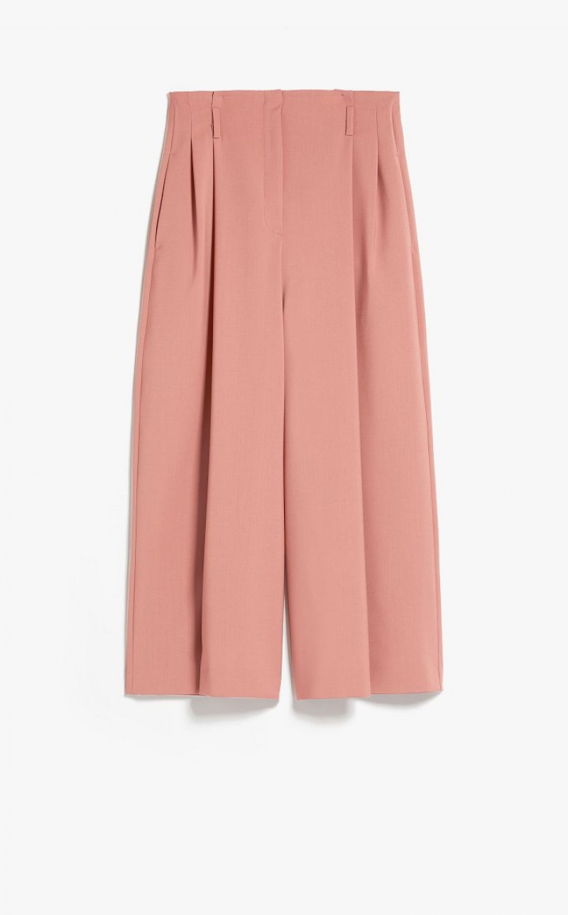 Max Mara Cropped In Stretch Wolle Anzüge Rosa | MMR593529