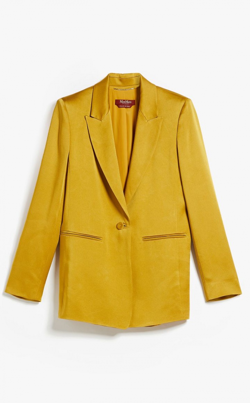 Max Mara Envers Satin Blazer Mango | MMR594040