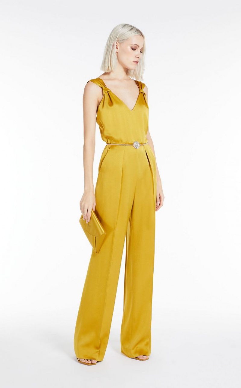 Max Mara Envers Satin Overall Mango | MMR593415