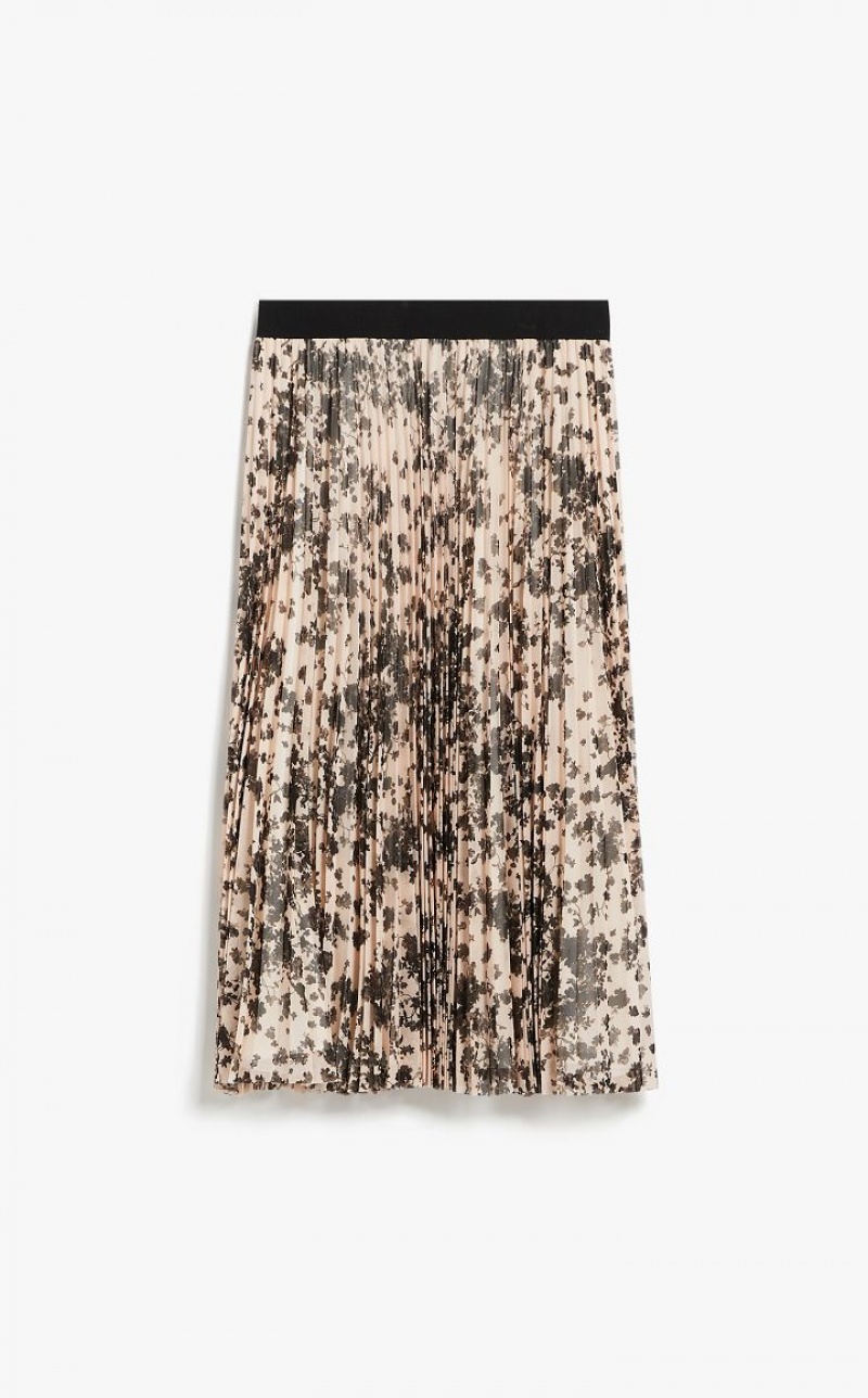 Max Mara Falten Printed Tulle Röcke Hellrosa | MMR593680