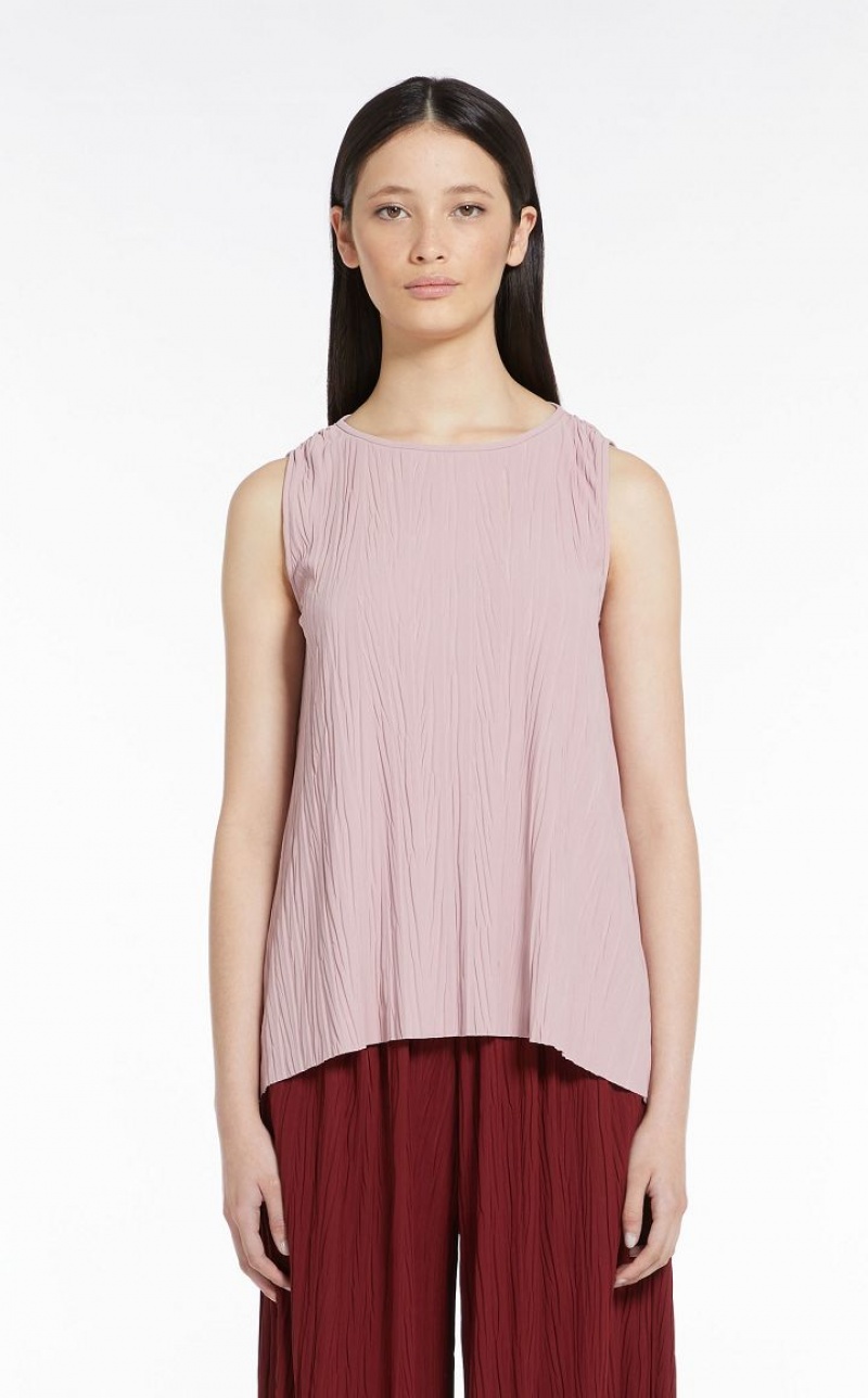 Max Mara Falten Stretch Jersey Oberteile Rosa | MMR593664