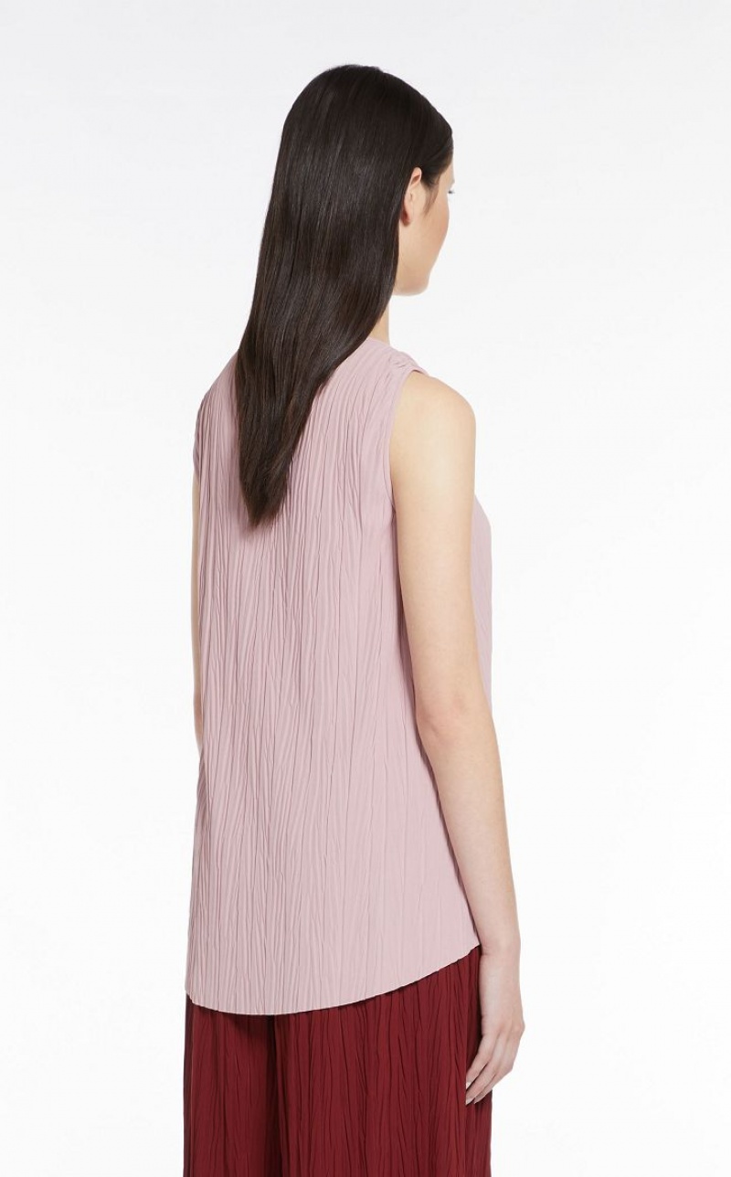 Max Mara Falten Stretch Jersey Oberteile Rosa | MMR593664