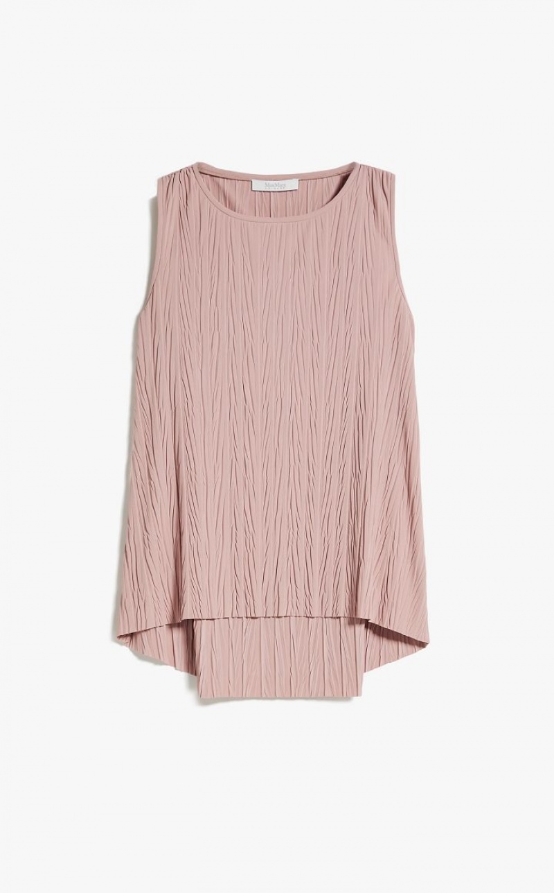 Max Mara Falten Stretch Jersey Oberteile Rosa | MMR593664