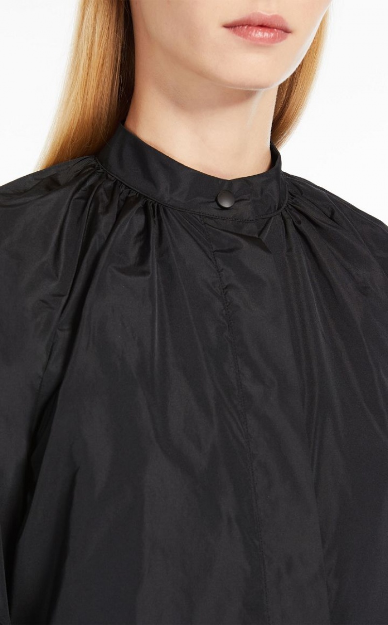 Max Mara Feminine In Silk Taffeta Bluse Schwarz | MMR593631