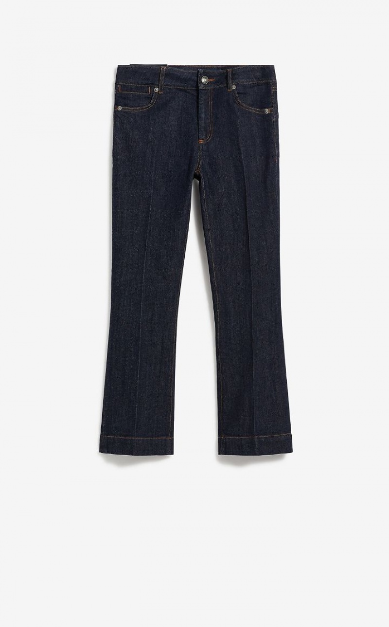 Max Mara Flared Perfect-fit Jeans Navy | MMR593776