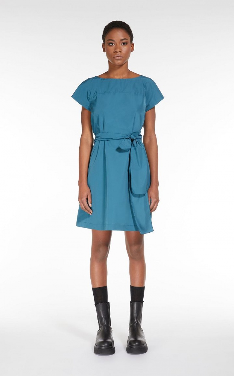 Max Mara Flared Taffeta Kleid Pfauen | MMR593330