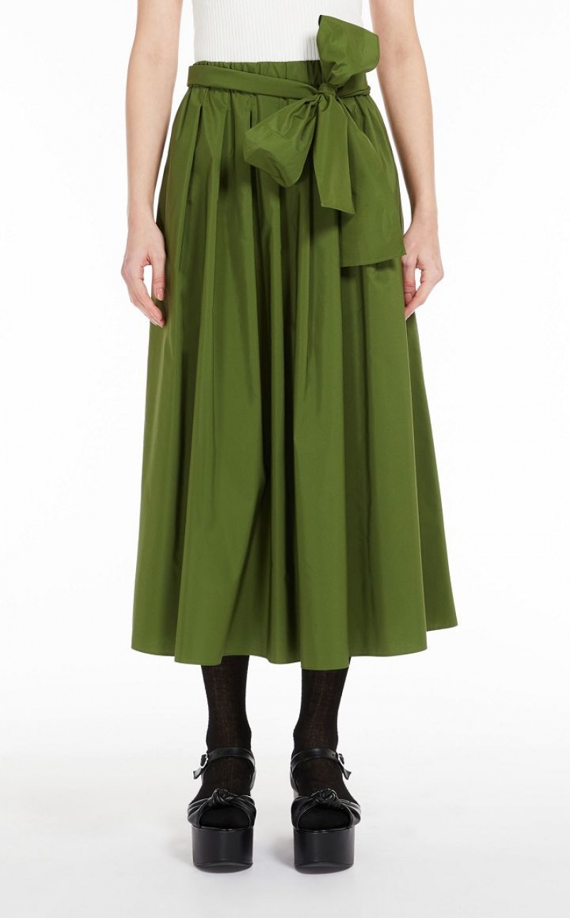 Max Mara Full In Taffeta Röcke Grün | MMR593730