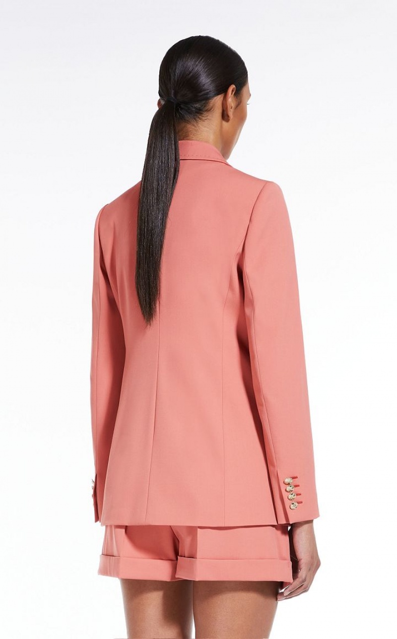 Max Mara Gabardine Wolle Anzüge Rosa | MMR593513