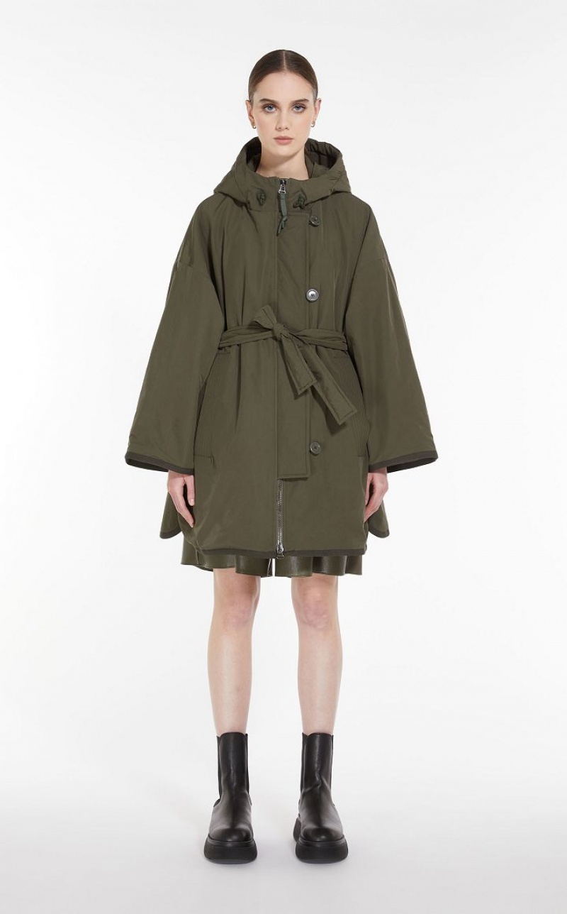 Max Mara Gepolstert Parka In Showerproof Fabric Padded Dunkel | MMR593972